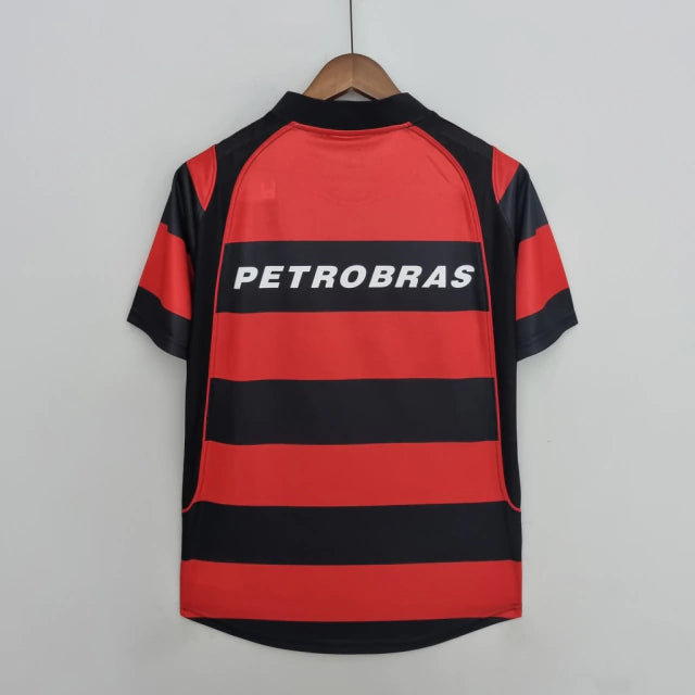Camisa Retrô Flamengo I 2001/03 Masculina Torcedor Vermelha e Preta