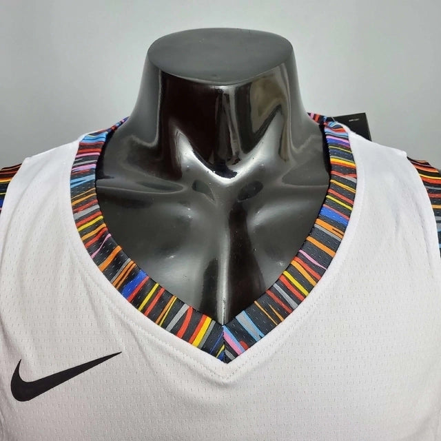 Camisa Regata Brooklyn Nets Branca City Edition - Nike - Masculina
