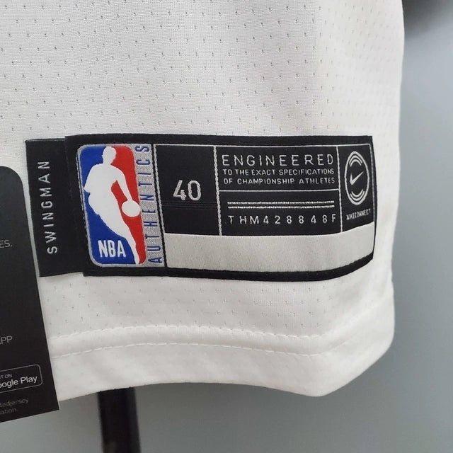 Camisa Regata Brooklyn Nets Branca e Preta - Nike - Masculina