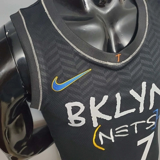 Camisa Regata Brooklyn Nets Preta City Edition - Nike - Masculina