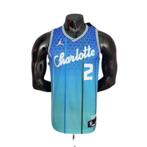 Camisa Regata Charlotte Hornets Azul Clara - Nike - Masculina