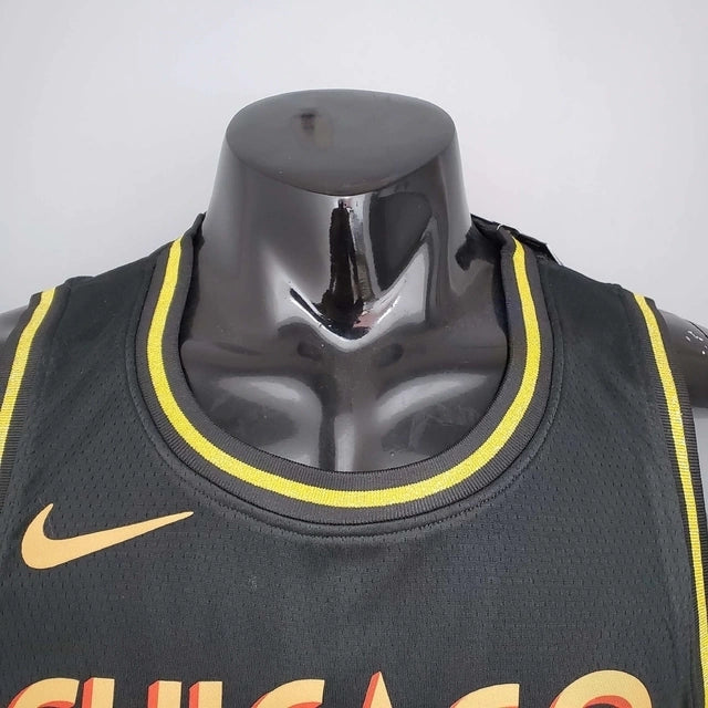Camisa Regata Chicago Bulls Preta e Amarela - Nike - Masculina