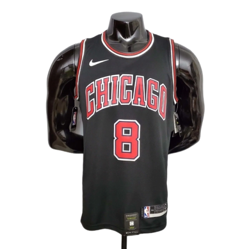 Camisa Regata Chicago Bulls Preta e Vermelha - Nike - Masculina
