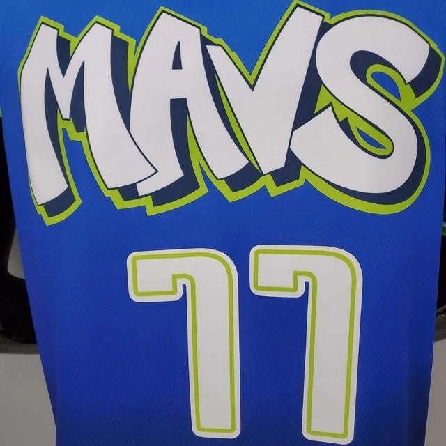 Camisa Regata Dallas Mavericks Azul e Verde - Nike - Masculina