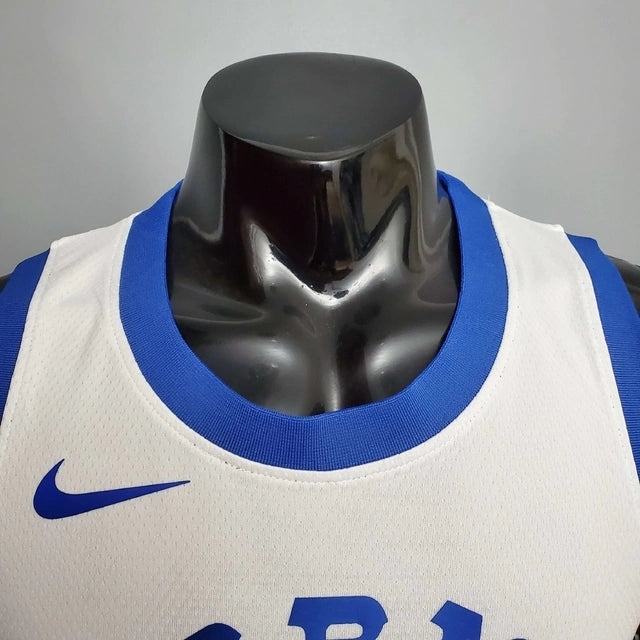 Camisa Regata Golden State Warriors Branca e Azul - Nike - Masculina