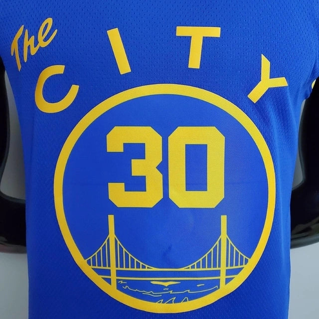Camisa Regata Golden State Warriors City Edition Azul - Nike - Masculina