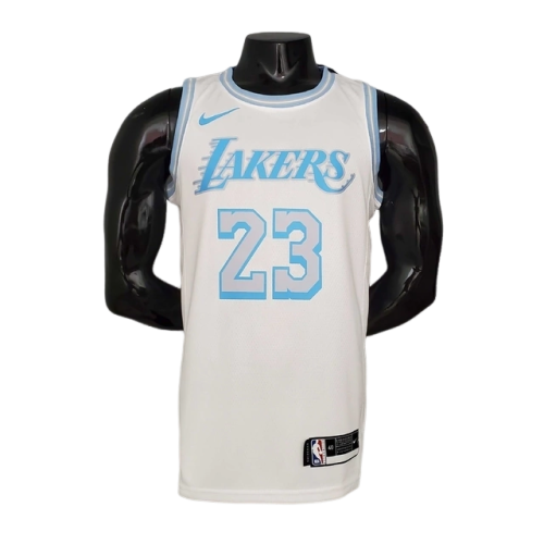Camisa Regata Los Angeles Lakers Branca Crew Neck - Nike - Masculina