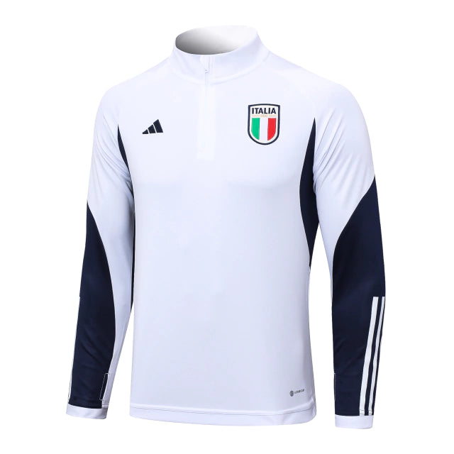 Conjunto De Treino Itália 2023/24 Masculino Adidas Branco