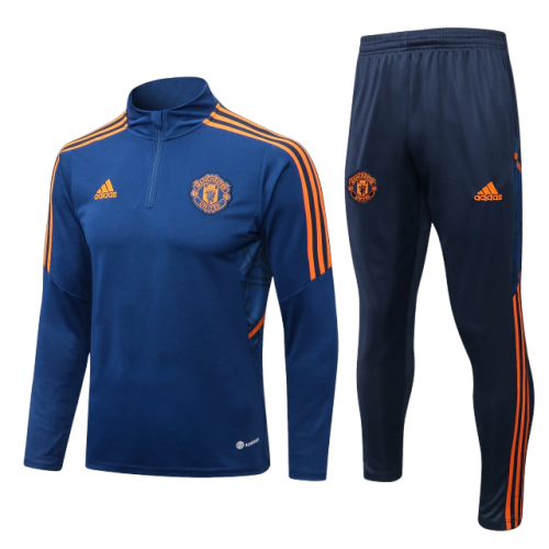 Conjunto Manchester United 23/24 Masculino Adidas - Azul