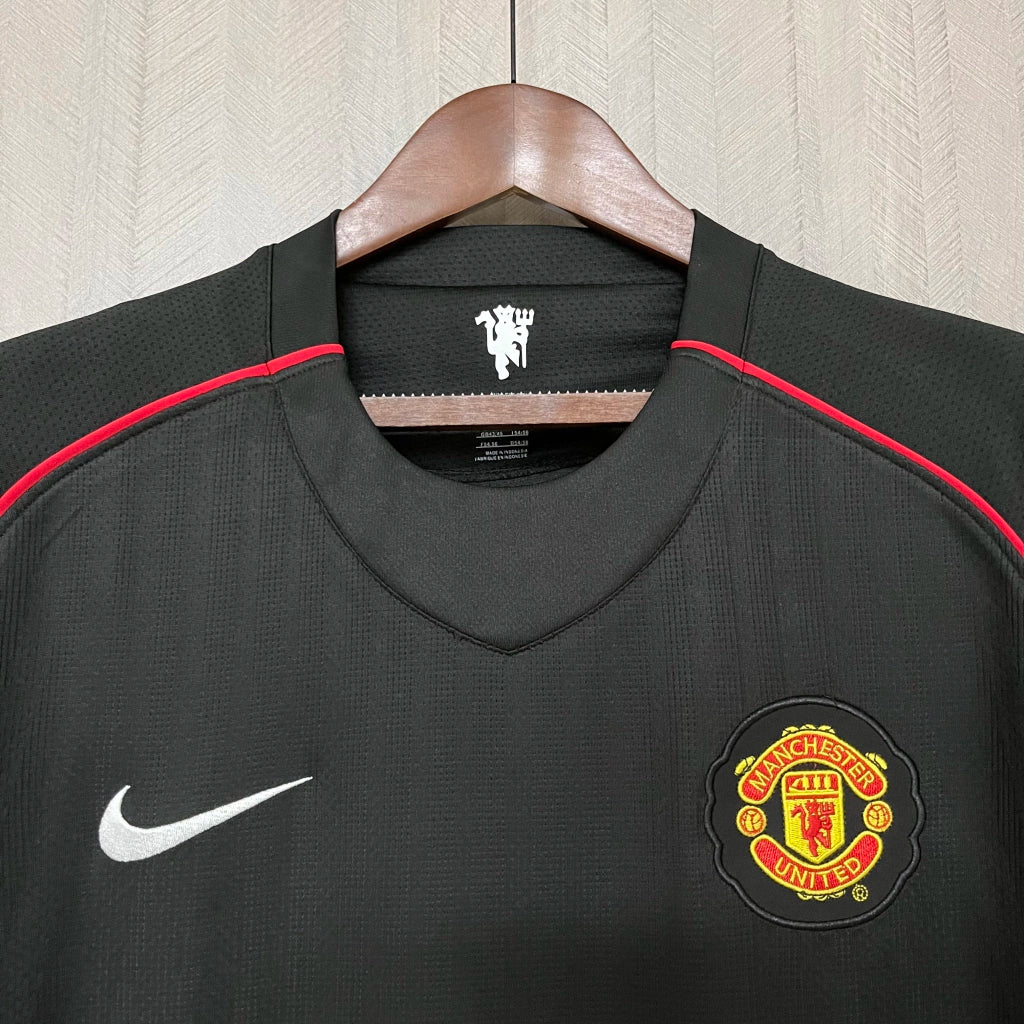 Camisa Retrô Manchester United III Third Nike 2007/08 Masculino Preta