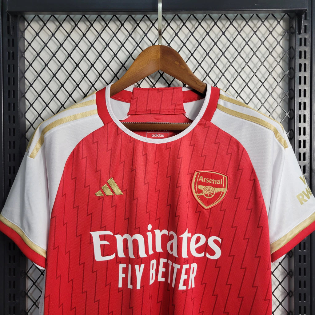 Camisa Arsenal I Home Adidas Torcedor 2023/24 Masculino Vermelho