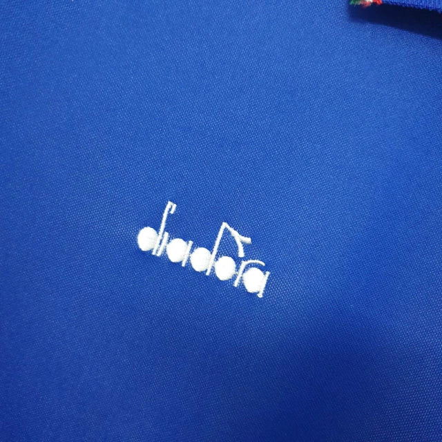 Camisa Itália Retrô 1990 Azul - Diadora