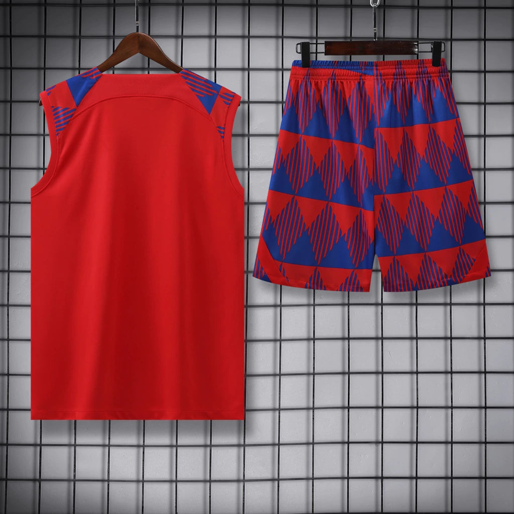 Conjunto Regata Barcelona 23/24 Nike - Vermelho