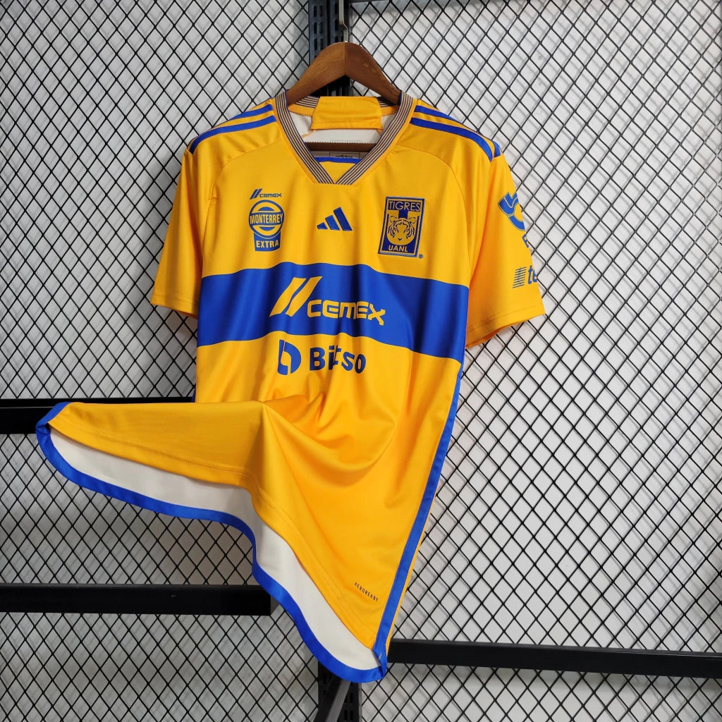 Camisa Tigres UANL Adidas 23/24 Masculino Amarelo