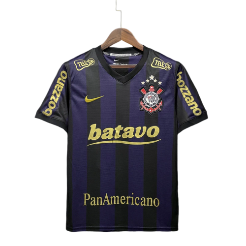 Camisa Retrô Corinthians III 2009/10 Nike Masculino Preto e Roxo