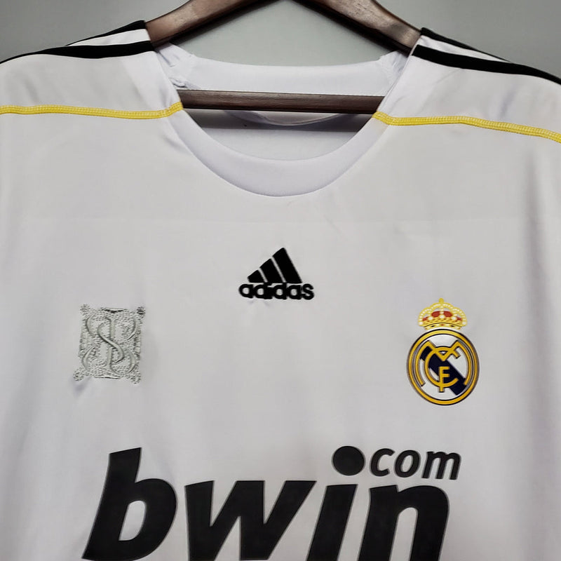 Camisa Retrô Real Madrid I Home Adidas 2009/10 Masculino Branco