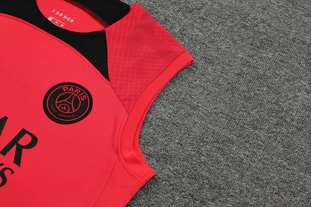 Conjunto Regata Paris Saint Germain Training 2022/23 Jordan - Vermelho