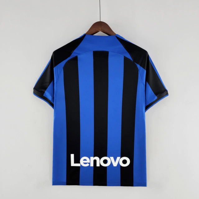 Camisa Inter de Milão I Home Nike Torcedor 2022/23 Masculino Azul e Preto