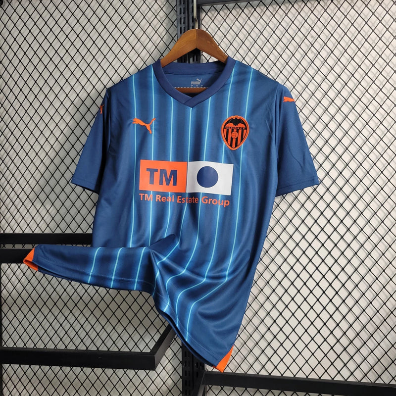 Camisa Valencia Home Puma 23/24 Torcedor Masculino Azul