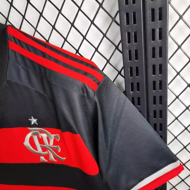 Camisa Flamengo I Home 2024/25 Torcedor Adidas Masculino Vermelho e Preto
