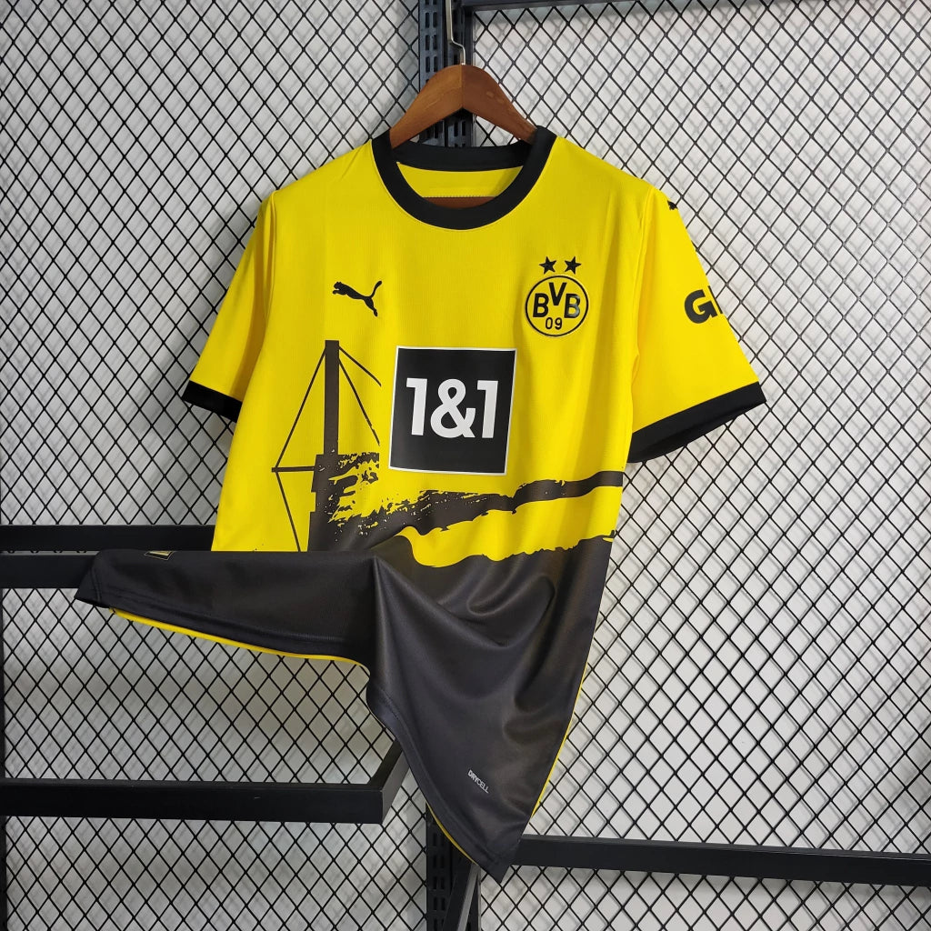 Camisa Borussia Dortmund I Puma 23/24 Torcedor Masculino Amarelo