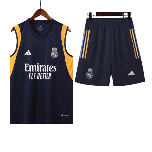 Conjunto Regata Real Madrid Training 2023/24 Adidas - Azul Escuro