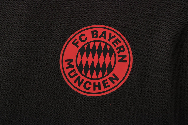 Conjunto Regata Bayern de Munique - Preto+Vermelho