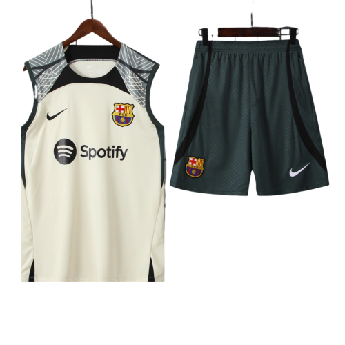 Conjunto Regata Barcelona Training 2023/24 Nike - Creme