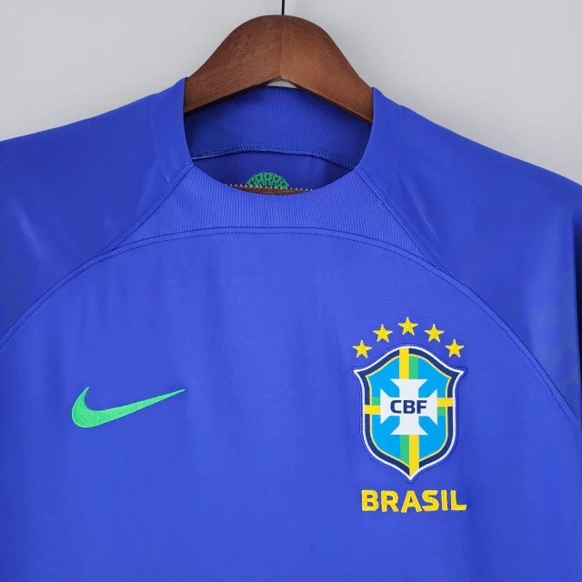 Camisa Brasil Away Nike Torcedor 2022/23 Masculino Azul