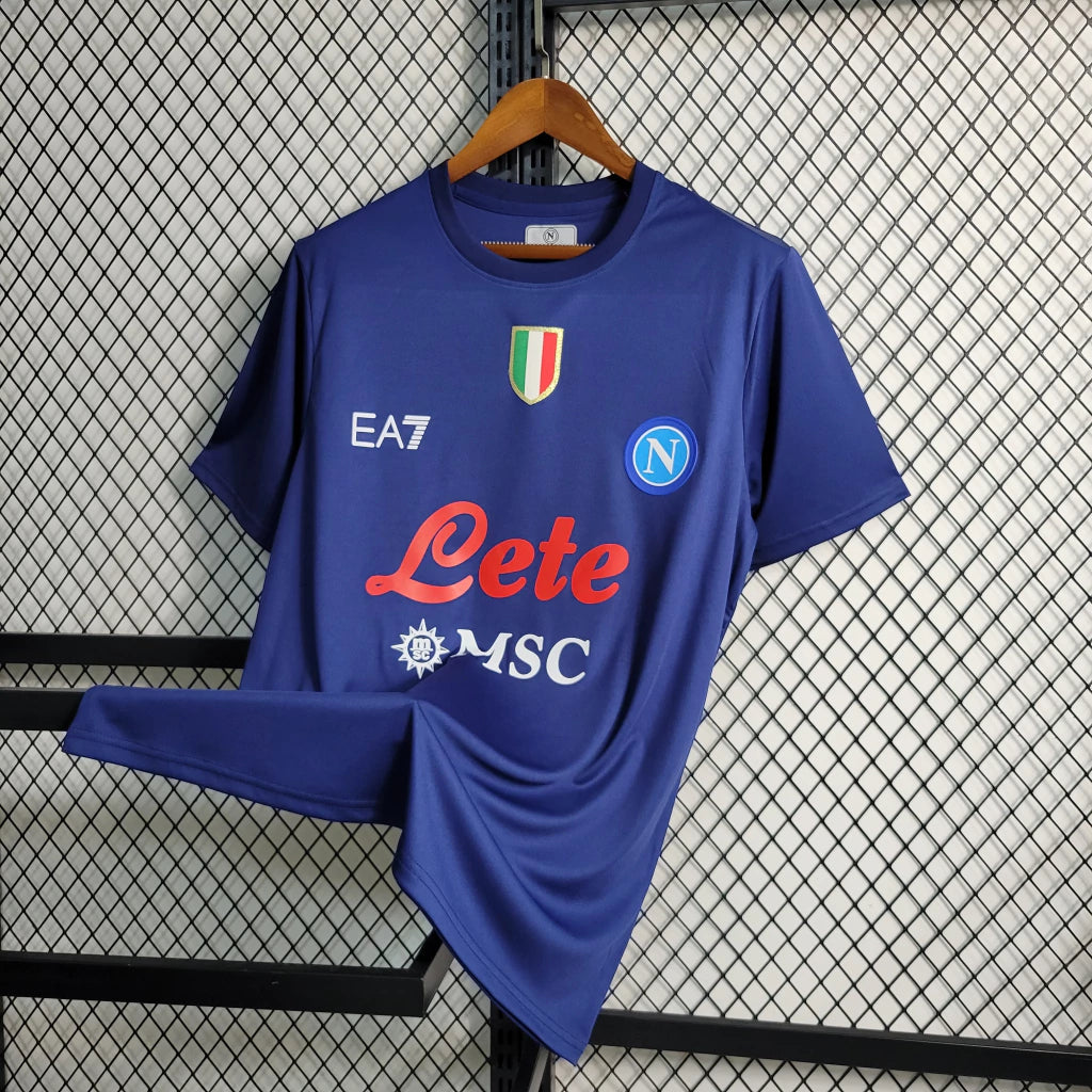 Camisa Napoli Treino EA7 23/24 Torcedor Azul Escuro