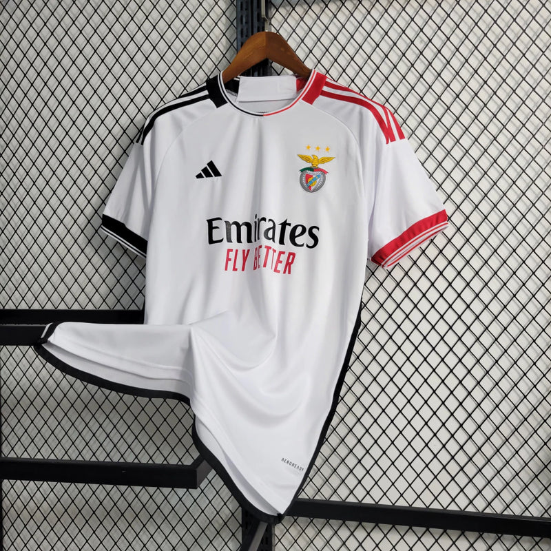Camisa Benfica Away 2023/24 Adidas Masculino Branco