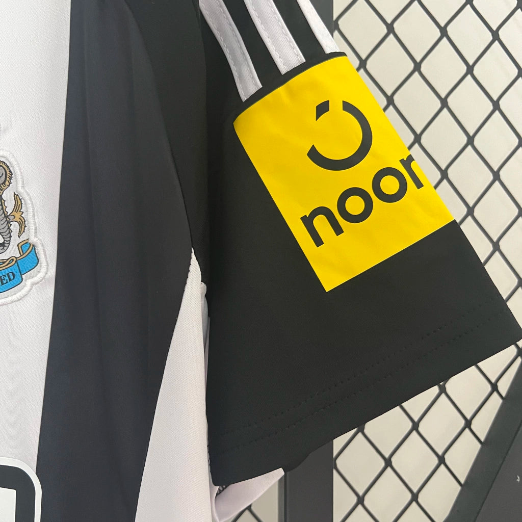 Camisa Newcastle I Home 2024/25 Adidas Torcedor Masculino Branco e Preto