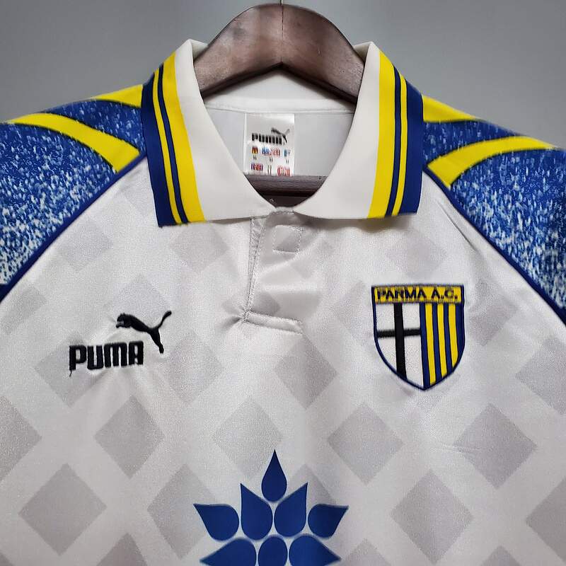 Camisa Retrô Parma Puma 1995/97 Masculino Branco