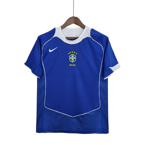 Camisa Retro 2004/06 Brazil Away Nike Torcedor - Azul