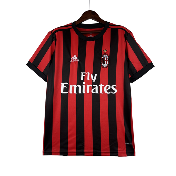 Camisa Retro AC Milan 17/18 Home Adidas Torcedor - Listrado