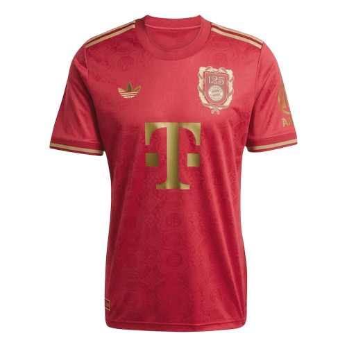 Camisa Bayern de Munique 25/26 Aniversário 125 anos Adidas Masculina - Vermelha