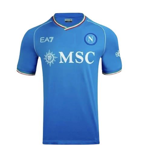 Camisa Napoli I Home 2023/24 Torcedor EA7 Masculino Azul