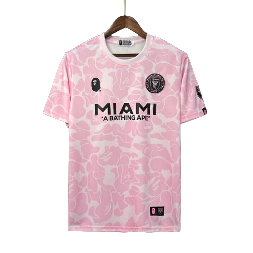Camisa Bape Inter Miami Torcedor 23/24 Edição especial Rosa