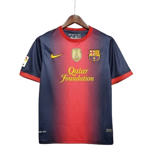 Camisa Retrô Barcelona Nike 2012/13 Masculino Azul Grená