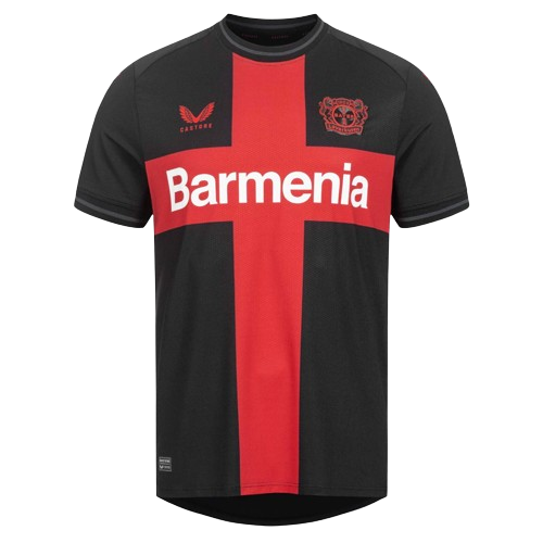 Camisa Bayer Leverkusen Home I Castore Torcedor 2024/25 Masculino Preto