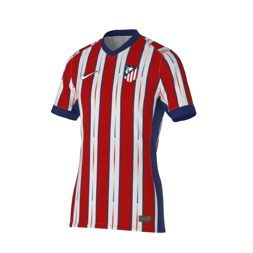 Camisa Atlético de Madrid I Home Nike Torcedor 2024/25 Masculino Vermelho e Branco   PRÉ-VENDA
