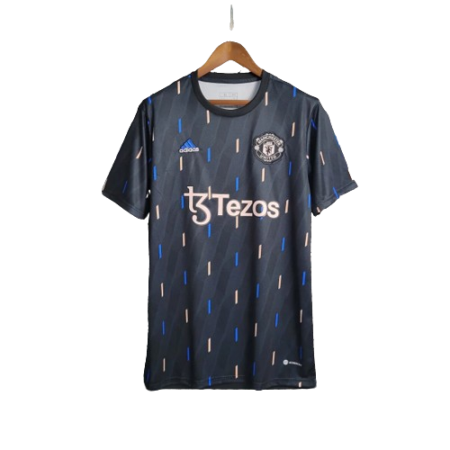 Camisa Manchester United Adidas Pré-Jogo Torcedor Masculino Preto