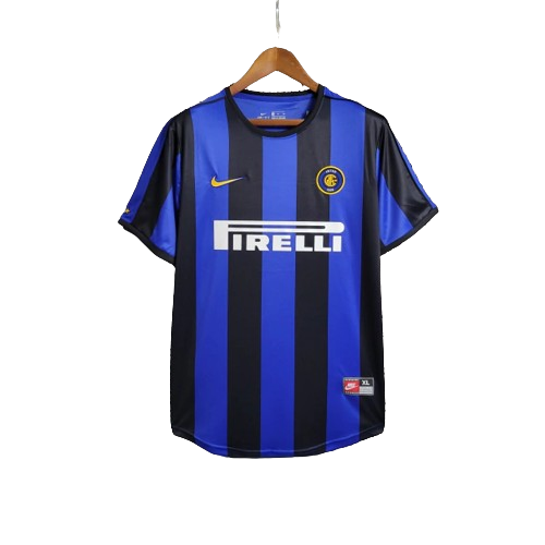 Camisa Retrô Inter de Milão I Nike 1999/00 Masculino Azul e Preto