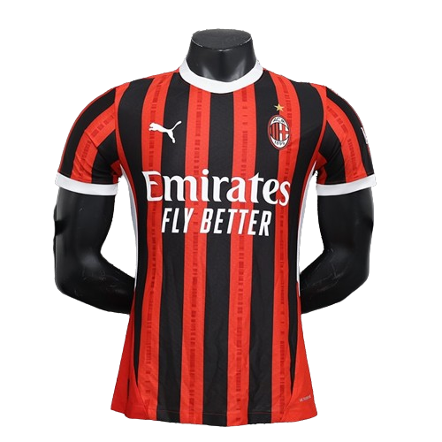 Camisa AC Milan I Home Puma Jogador 2024/25 Masculino Vermelho e Preto