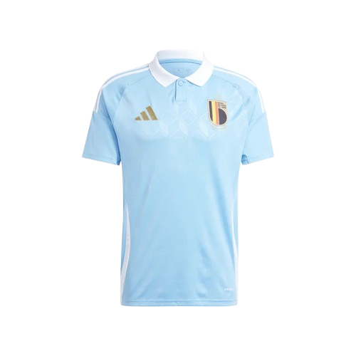 Camisa Bélgica II Away 2024/25 Torcedor Adidas Masculino Azul Celeste