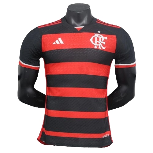 Camisa Flamengo I Adidas Jogador 2024/25 Masculino Vermelha e Preta