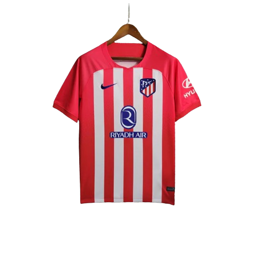 Camisa Atlético de Madrid I Home Nike Torcedor 23/24 Masculino Vermelho e Branco