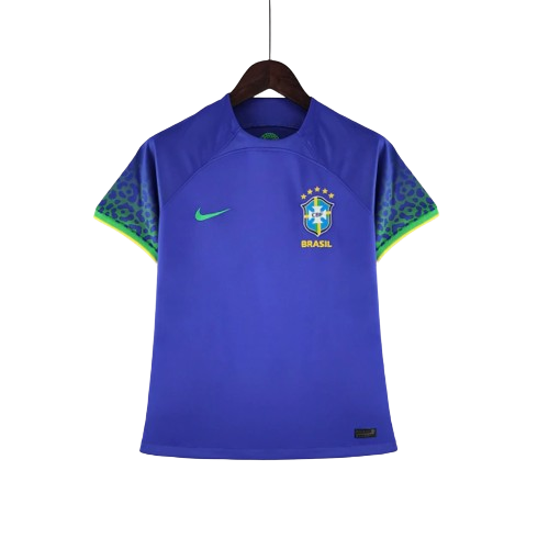Camisa Nike Brasil Away Nike Torcedor 2022/23 Feminina Azul