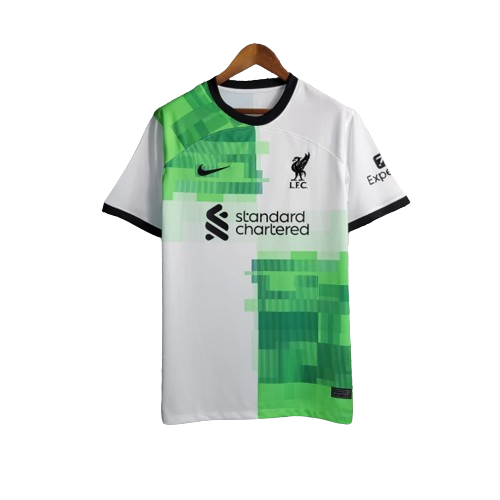 Camisa Liverpool II Nike Torcedor 2023/24 Masculino Branco e Verde