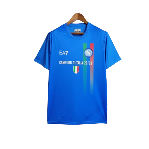 Camisa Napoli EA7 Comemorativa Campeão Italiano - 22/23 Masculino Azul